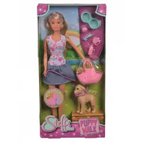 Doll Steffi on a walk with dogs  Wlsimk0Uc033310 4006592032708 105733310