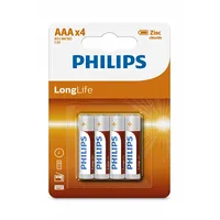 Baterija Philips Aaa Longlife 4Gb  8712581549435 1549435