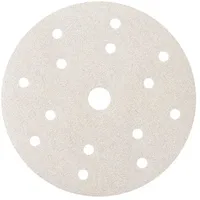 Abrazīvais disks Smirdex White Velcro 15 caurumi, Ø 150 mm, P180  510415180
