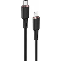 Acefast cable Mfi Usb Type C - Lightning 1.2M, 30W, 3A black C2-01 C2-01-C-L  6974316280644 048677