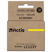 Actis Kb-123Y ink Replacement for Brother Lc123Y/Lc121Y Standard 10 ml yellow  5901443020615 Expacsabr0040