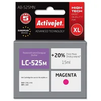 Activejet Ab-525Mn Ink Cartridge Replacement for Brother Lc525M Supreme 15 ml magenta. Prints 20 more than Oem.  5901443097181 Expacjabr0063