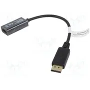 Adapter Displayport plug,HDMI socket 0.2M black  Ak-340415-002-S