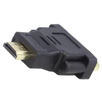 Adapter Dvi-I 245 socket,HDMI plug black  Ak-Ad-02
