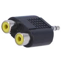 Adapter Jack 3.5Mm plug,RCA socket x2 stereo  Ac-010