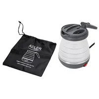 Adler Ad 1279 electric kettle 0.6 L 750 W Black, White  5902934831512 Wlononwcrbgdz