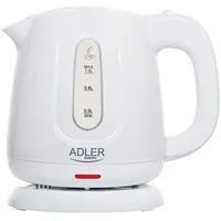 Adler Kettle  Ad 1373 Electric 850 W 1 L Polypropylene 360 rotational base White 5905575901613