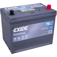 Akumulators Exide Premium Ea754 12V 75Ah  630AEn 270X173X222 0/1 K-Ea754 3661024034166