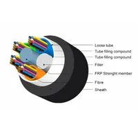 Ārdarbu 144 optisko šķiedru kabelis - fibers/ Multitube/ Duct/ Sm  Lt-Mtpl-144F-E1596 3100000009199