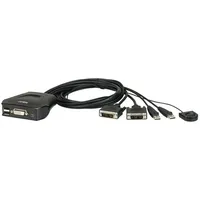 Aten 2-Port Usb Dvi Cable Kvm Switch with Remote Port Selector  Cs22D-A7 4719264640315