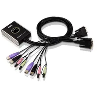 Aten 2-Port Usb Dvi/Audio Cable Kvm Switch with Remote Port Selector  Cs682-At 4710423775909