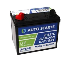 Auto Starts Basic Garden Battery U1 12V 22Ah C20 200A En 197X130X158/185 1/1  Ast-U1