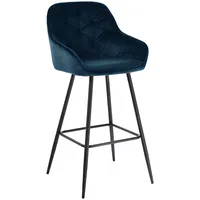 Bāra krēsls Brita, tumši zils samts  10358 4741243103580