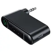 Baseus Bluetooth uztvērējs 5.0 Bezvadu Aux Audio 3.5 mm Auto adapteris Brīvroku ierīce skaļruņu austiņām  Wxqy-01