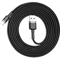 Baseus Cafule Cable Durable Nylon Braided Wire Usb  Lightning Qc3.0 1.5A 2M black Calklf-Cg1 6953156275010 018159