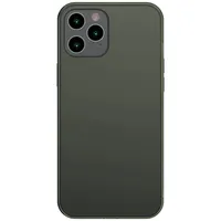 Baseus Frosted Glass Case Hard Cover with Flexible Frame iPhone 12 Pro Max Dark Green Wiapiph67N-Ws06  6953156228740