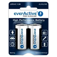Batc.alk.eap2 Lr14/C baterijas 1.5V everActive Pro Alkaline Mn1400/E93 iepakojumā 2 gb.  3100000528379