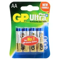 Battery alkaline 1.5V Aa non-rechargeable Ø14.5X50.5Mm 4Pcs.  Bat-Lr6/Gp-Up-B4 Gp 15Au Ultra Plus B4