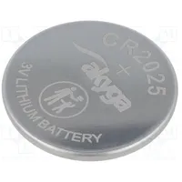 Battery lithium 3V Cr2025,Coin 150Mah non-rechargeable  Bat-Cr2025/A Aky1074