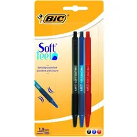 Bic Ballpoint pens Soft Feel Clic Grip 1.0 mm, Set Assorted 3 psc. 133990  837394/Eol 007033013399