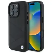 Bmw Sign Leather Crossing Lines Pattern Aizsargapvalks priekš Apple iPhone 16 Pro Max  Bmhcp16X23Rcgpk 3666339323554