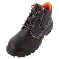 Boots Size 44 black leather with metal toecap 7243En  Be7243En/44 7243En/44