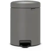Brabantia atkritumu tvertne ar pedāli Newicon, 5L, Mineral Concrete Grey  126284 8710755126284