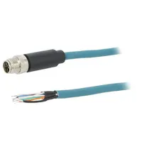 Cable for sensors/automation Pin 8 male X code-ProfiNET Ip67  Tpu12Fim08Xfi020Pu Pxptpu12Fim08Xfi020Pu