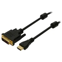 Cable Hdmi 1.4 Dvi-D 181 plug,HDMI plug 2M black  Ch0004