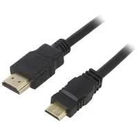 Cable Hdmi 1.4 plug,mini plug 1M black  Ak-Hd-10M