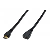 Cable Hdmi 1.4 socket,HDMI plug 2M black  Ak-330201-020-S