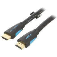 Cable Hdmi 2.0 plug,both sides Pvc 750Mm black 30Awg  Vaa-M02-B075