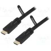 Cable Hdmi plug,both sides Pvc 30M black Core Cu  Cha0030
