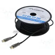 Cable Hdmi plug,both sides Pvc 2.1,Optical Len 20M  Ca-Hdmi30Fb-0200Bk Ca-Hdmi-30Fb-0200-Bk