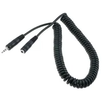 Cable Jack 3.5Mm socket,Jack plug 3M black  Cable-405/Q