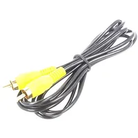 Cable Rca plug,both sides 2M Plating gold-plated black  Savkabelcls-11