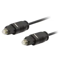 Cable Toslink plug,both sides 0.5M Øcore 2.4Mm  Ca1005