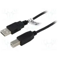 Cable Usb 2.0 A plug,USB B plug 3M black Core Ccs Pvc  Goobay-93597 93597