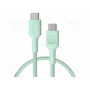 Cable Usb 2.0 C plug,both sides 0.3M green 480Mbps 100W  Gc-Kabgc100Ps30Mg Kabgc100Ps30Mg