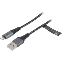 Cable Usb 2.0 Apple Lightning plug,USB A plug 0.5M 480Mbps  Usb-Light-Txt/0.5 49267