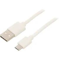 Cable Usb 2.0 A plug,USB B micro plug 0.5M white  Usba-Bmic/005Wh 38665
