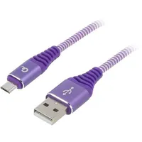 Cable Usb 2.0 A plug,USB B micro plug gold-plated 1M  Cc-Usb2B-Ammbm1Pw Cc-Usb2B-Ammbm-1M-Pw