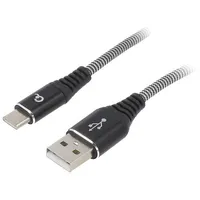 Cable Usb 2.0 A plug,USB C plug gold-plated 1M black  Cc-Usb2B-Amcm-1Bw Cc-Usb2B-Amcm-1M-Bw