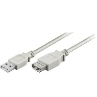 Cable Usb 2.0 A socket,USB plug 3M grey Core Cu Pvc  Usb-Ext/3 50961