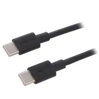 Cable Usb 2.0 C plug,both sides 1M black  2Usb.c-1.0Bk 66318