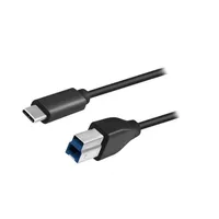 Cable Usb 3.0 B plug,USB C plug 2M black  Cu0163