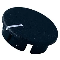 Cap Abs black push-in Pointer white round A2516,A2616  A4116100