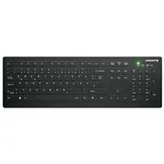 Cherry Active Key Ak-C8112 - Tastatur Wischdesinfektion, flaches Tastenprofil waschbar kabellos 2,4 Ghz Qwertz Deutsch Schwarz Ak-C8112-Fu1-B/De  7061112455631 40-60-3703