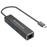Conceptronic Abby14B dokstacija Vadu Usb 3.2 Gen 1 3.1 Type-C Pelēks  4015867234211