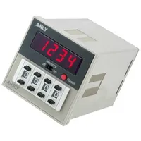 Counter electronical Led,Mechanical indicator pulses 9999  A-Ah5Ck-12-48V Ah5Ck 12-48V Ac/Dc